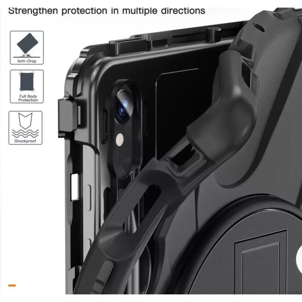 For Samsung Galaxy Tab S9 Plus 12.4 Rotating Shockproof Carry Tablet‎ Case